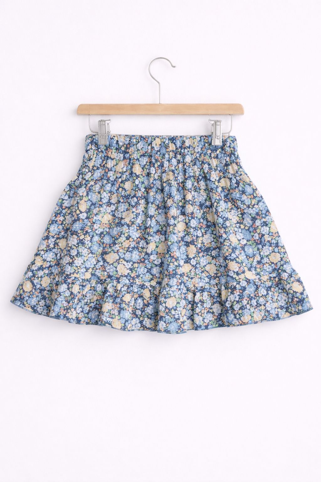 Bloemen rokje blauw – meisjes rokje met bloemenprint – zomers rokje