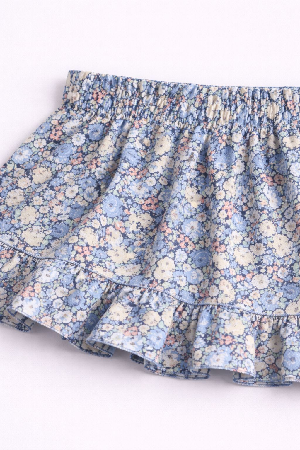 Bloemen rokje blauw – meisjes rokje met bloemenprint – zomers rokje