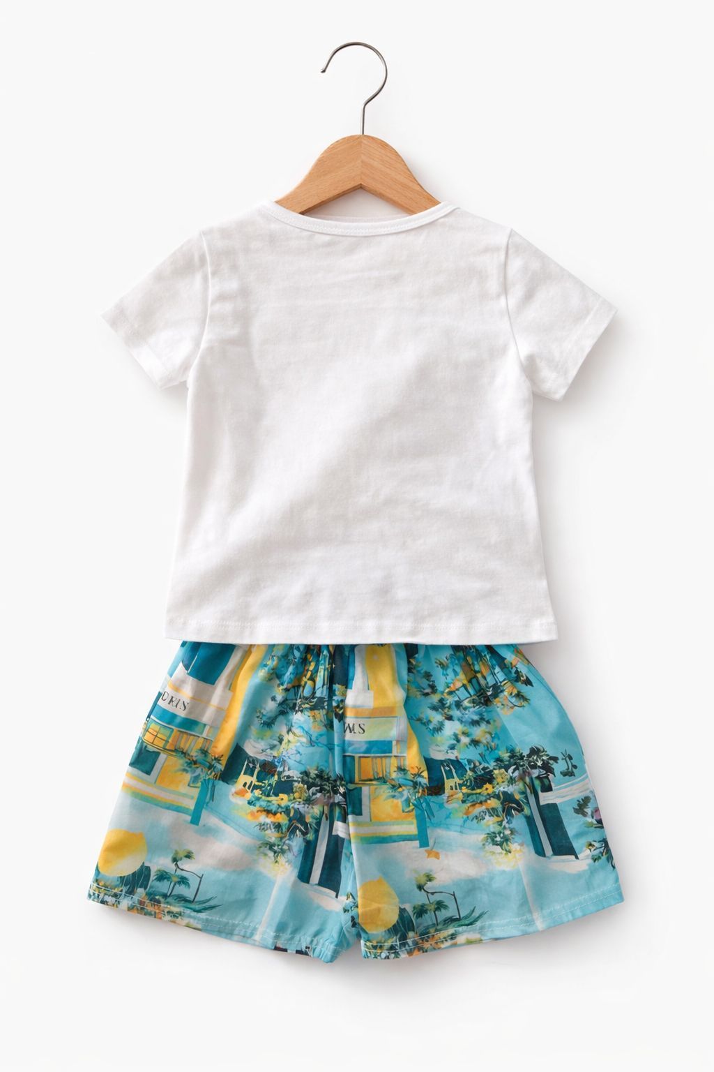 Meisjes Zomer Set met Lemon Print & Tasje