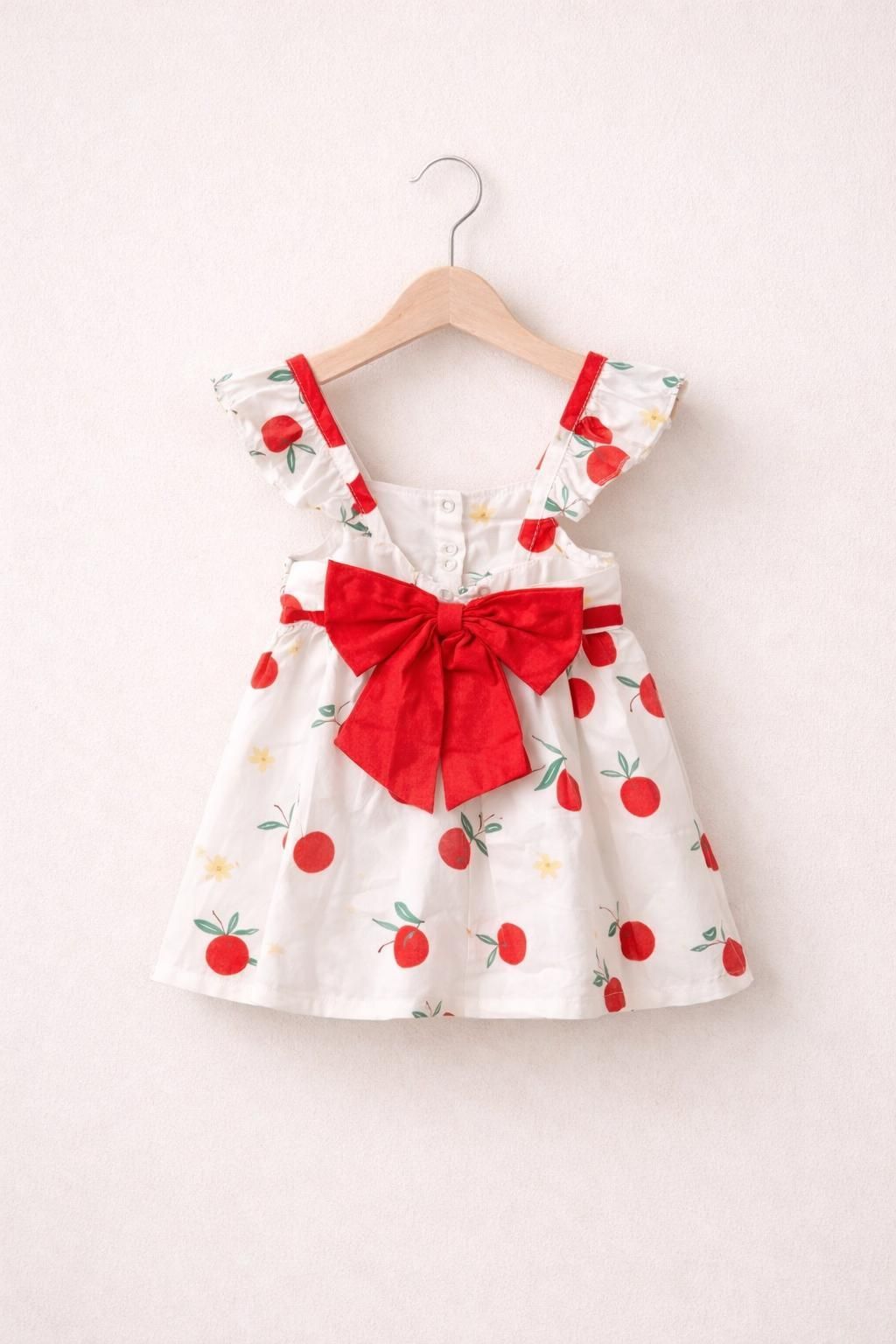 Red Apple dress met hoedje
