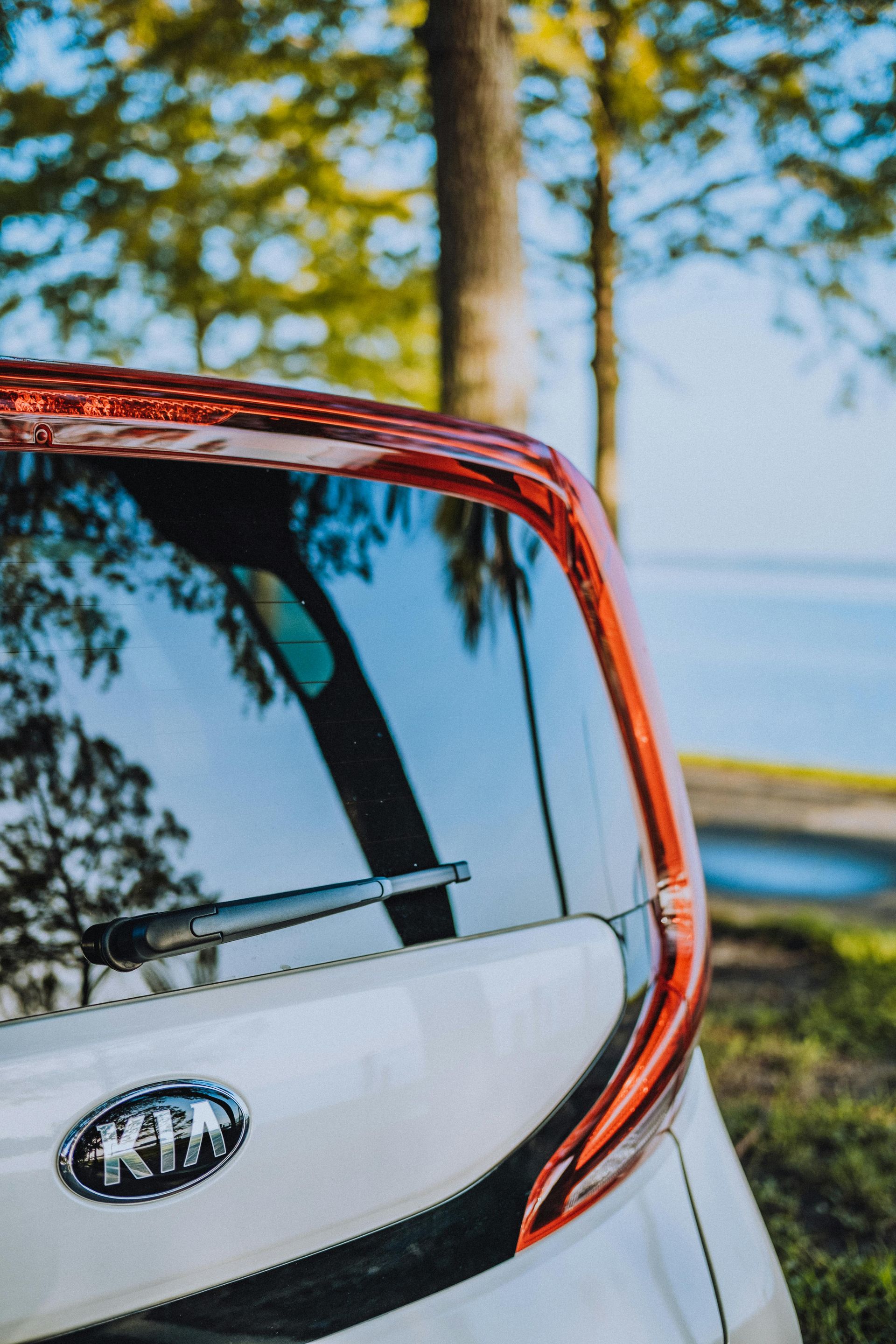 rear window of a car