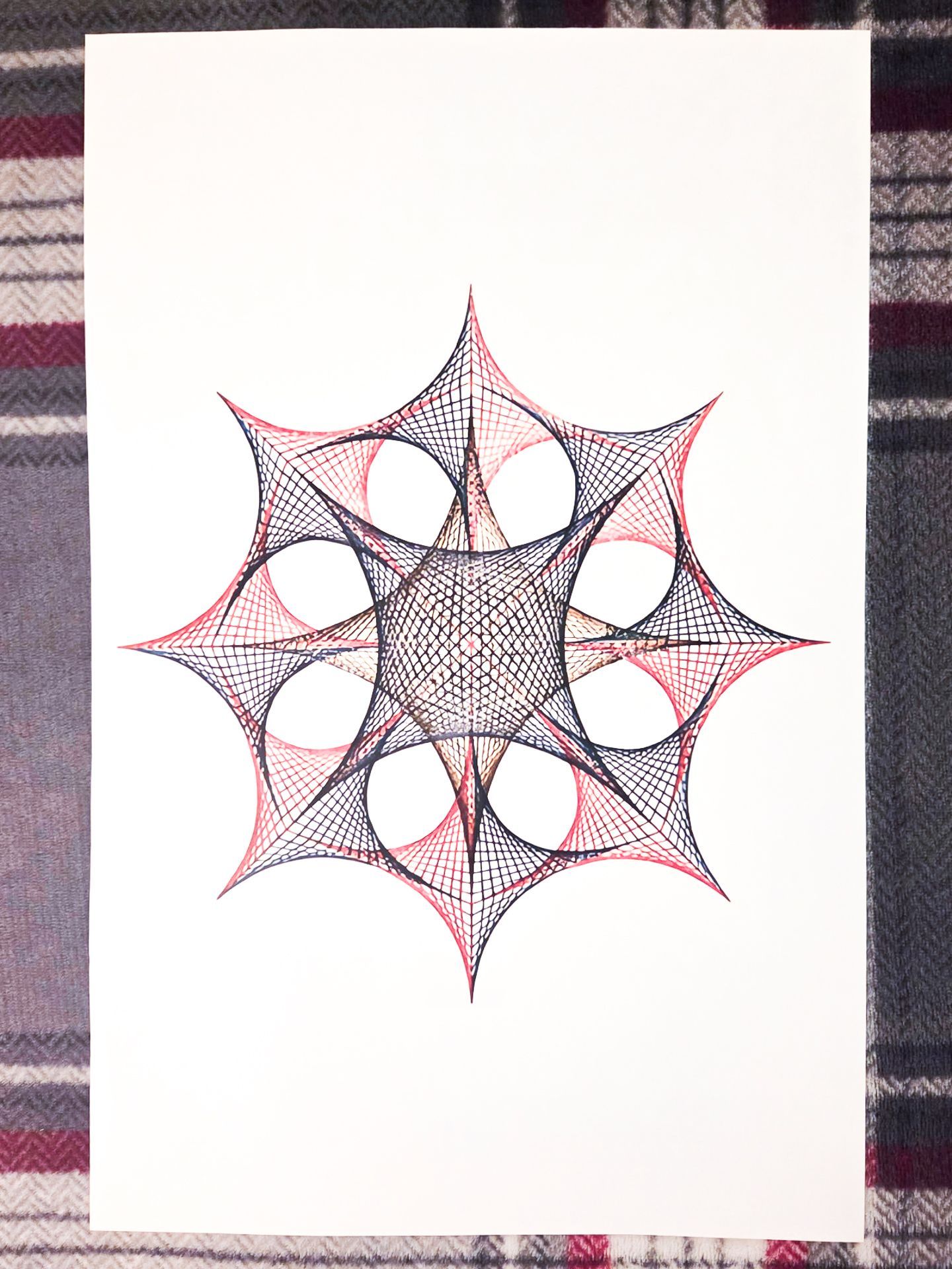 Poster of Fleetis Originals Artwork Kaleidoscope #1 Abstract Line artwork