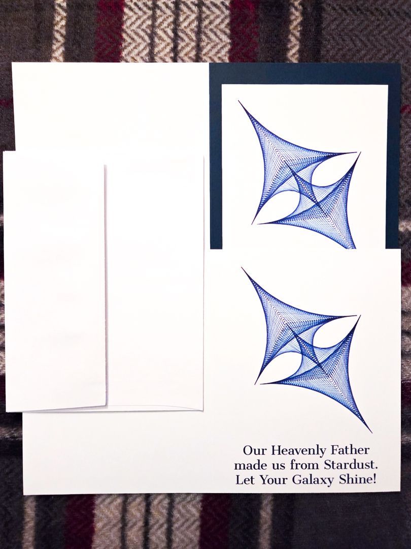Fleetis Originals Greeting Card set featuring  "Galaxy" original artwork
