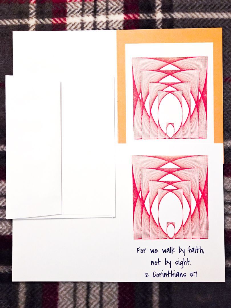 Fleetis Originals Greeting Card set featuring  "Hallway" original artwork