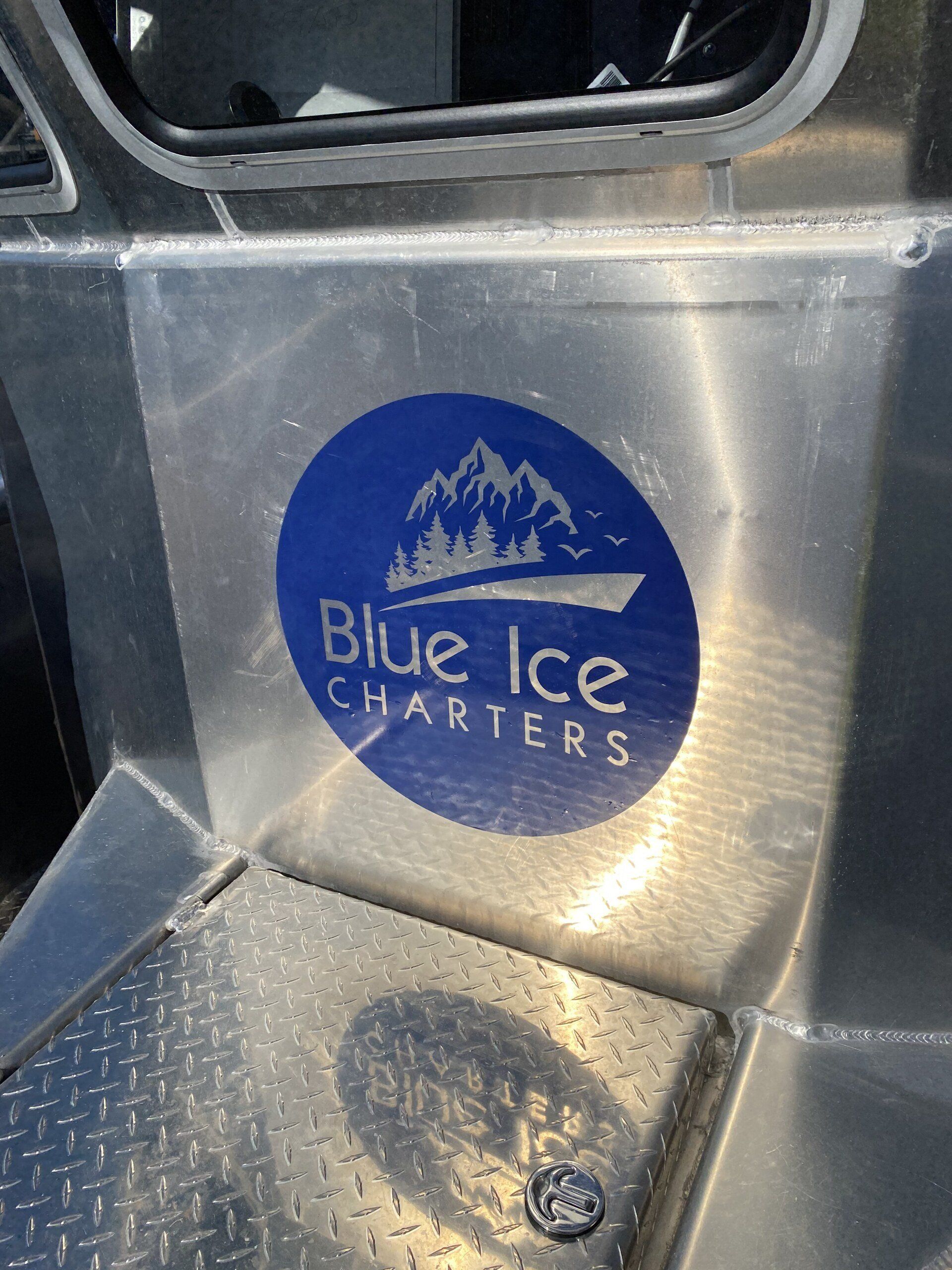 Blue Ice Charter Logo - Yanishka 32' Ed Wing Custom Vessel