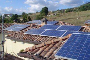 Montaggio dei pannelli solari