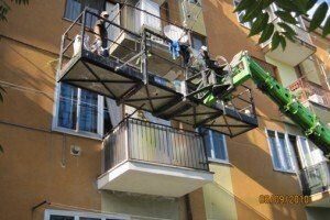 Ristrutturazione balcone con piattaforma