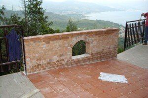 Ristrutturazione muro in mattoni