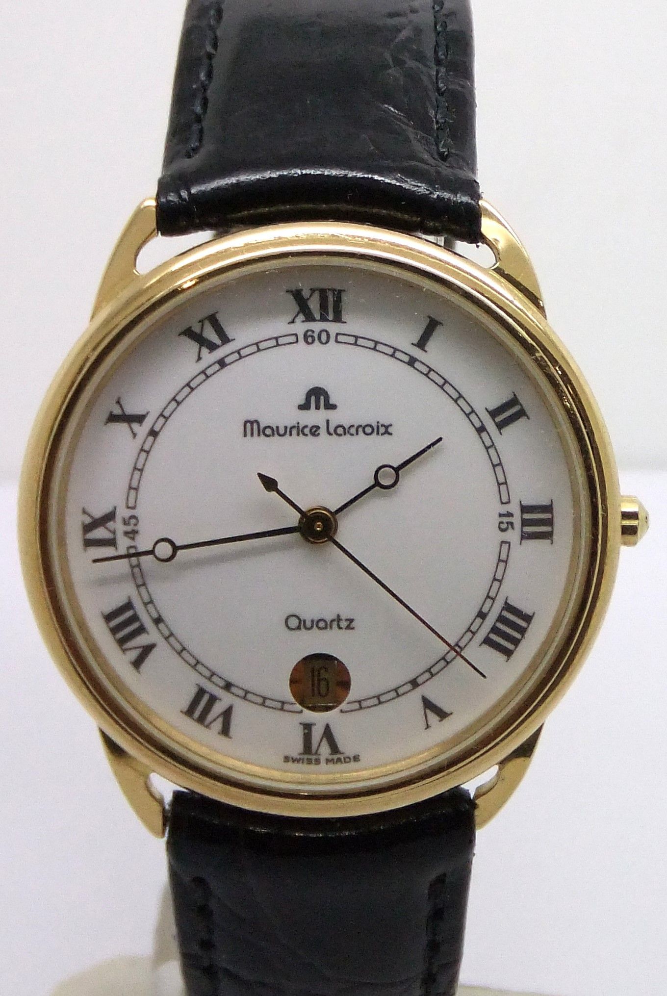 Maurice Lacroix Swiss made Quartz Watch 18ct Gold case