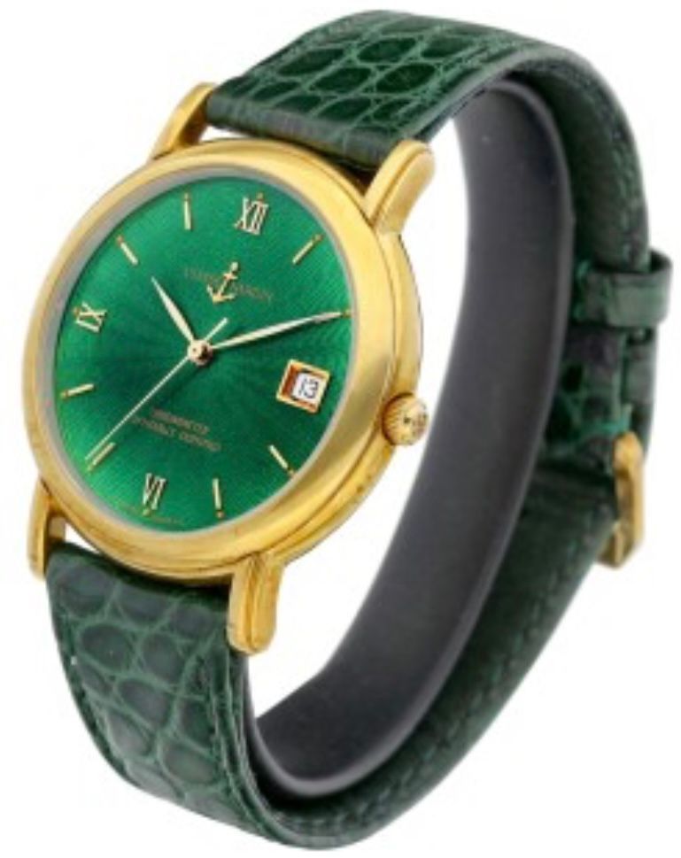 18ct Gold Ulysse Nardin San Marco Automatic watch.