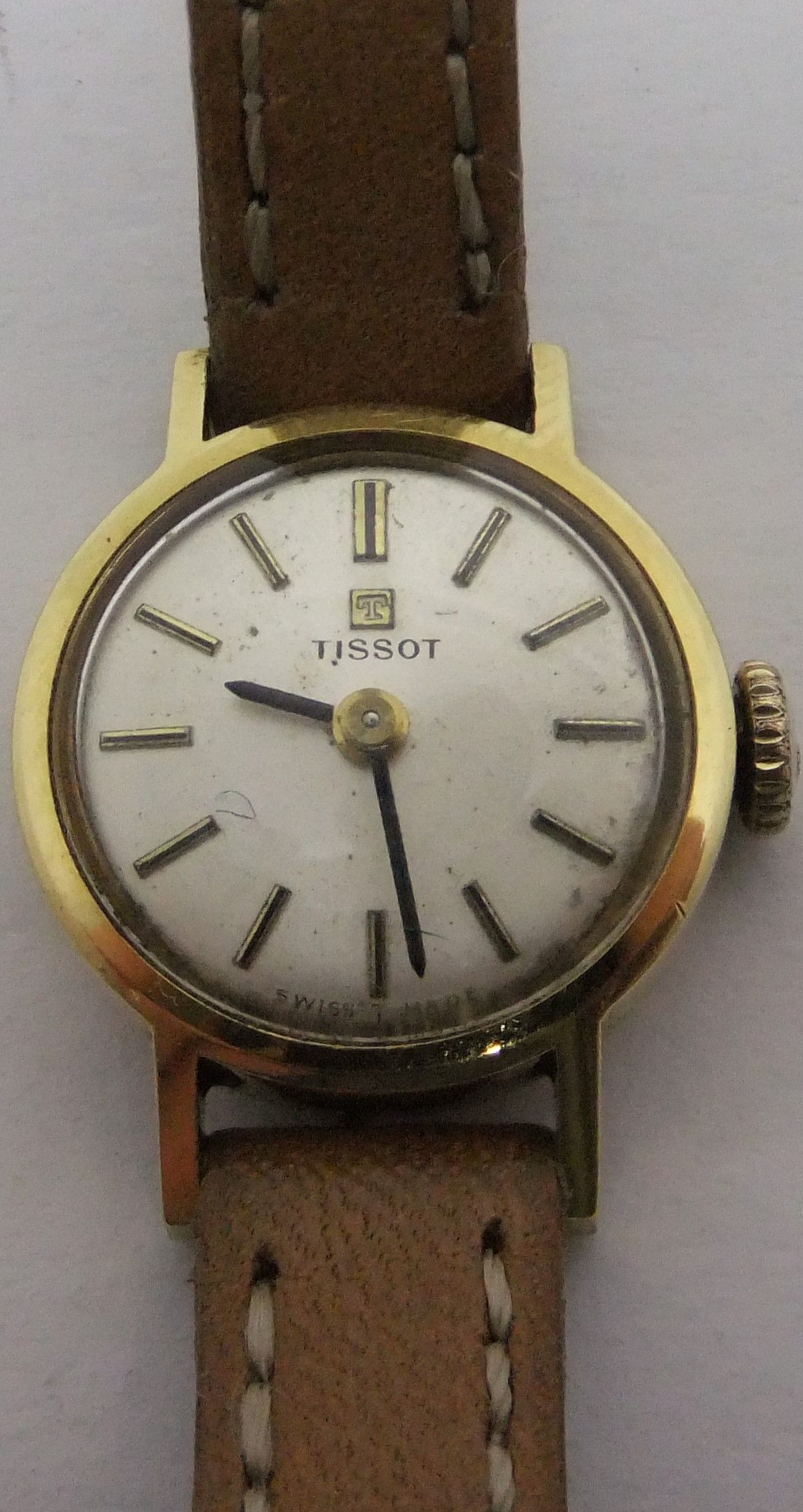 Vintage Ladies Tissot 18ct gold Mechanical Movement watch.