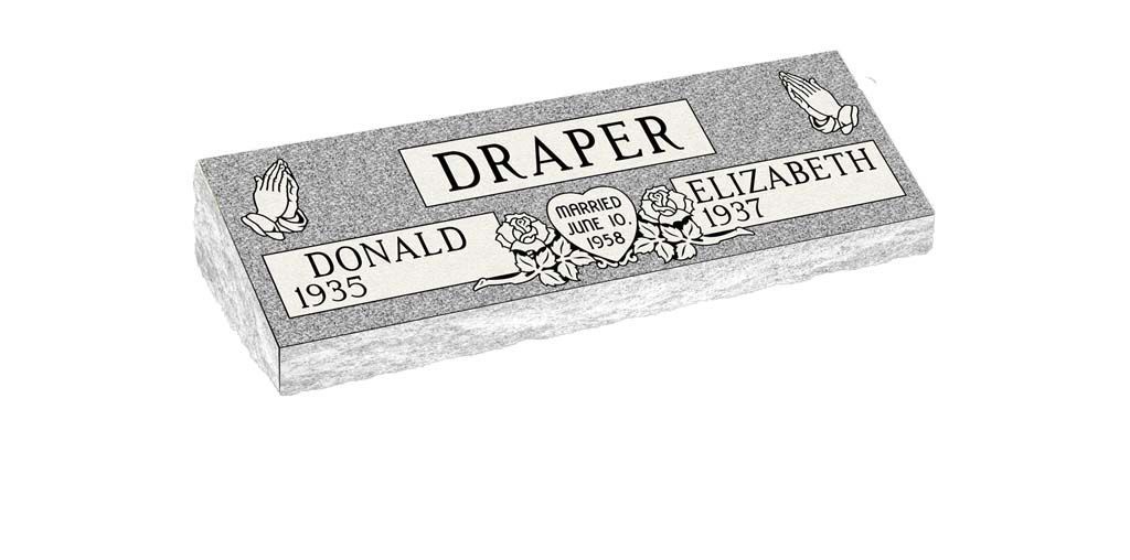 Vintage Draper cigarette pack with ornate black-and-white label and floral design