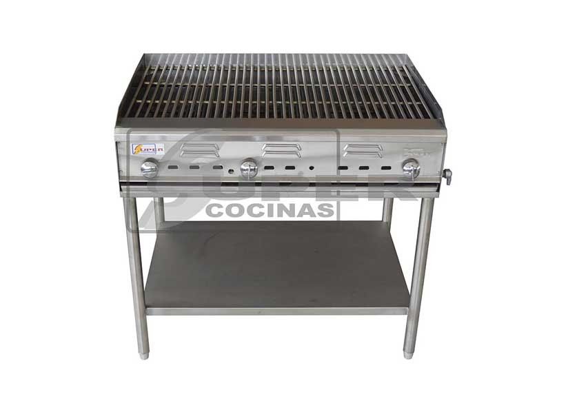 Súper Cocinas - asador de acero inoxidable
