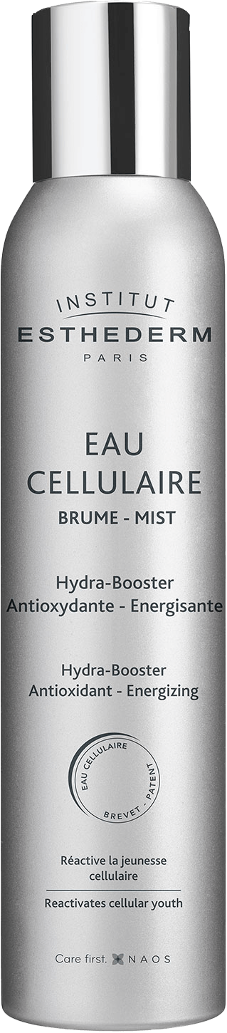Een zilveren fles met het woord cellulaire erop