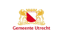 Een logo van de stad utrecht met wapenschild