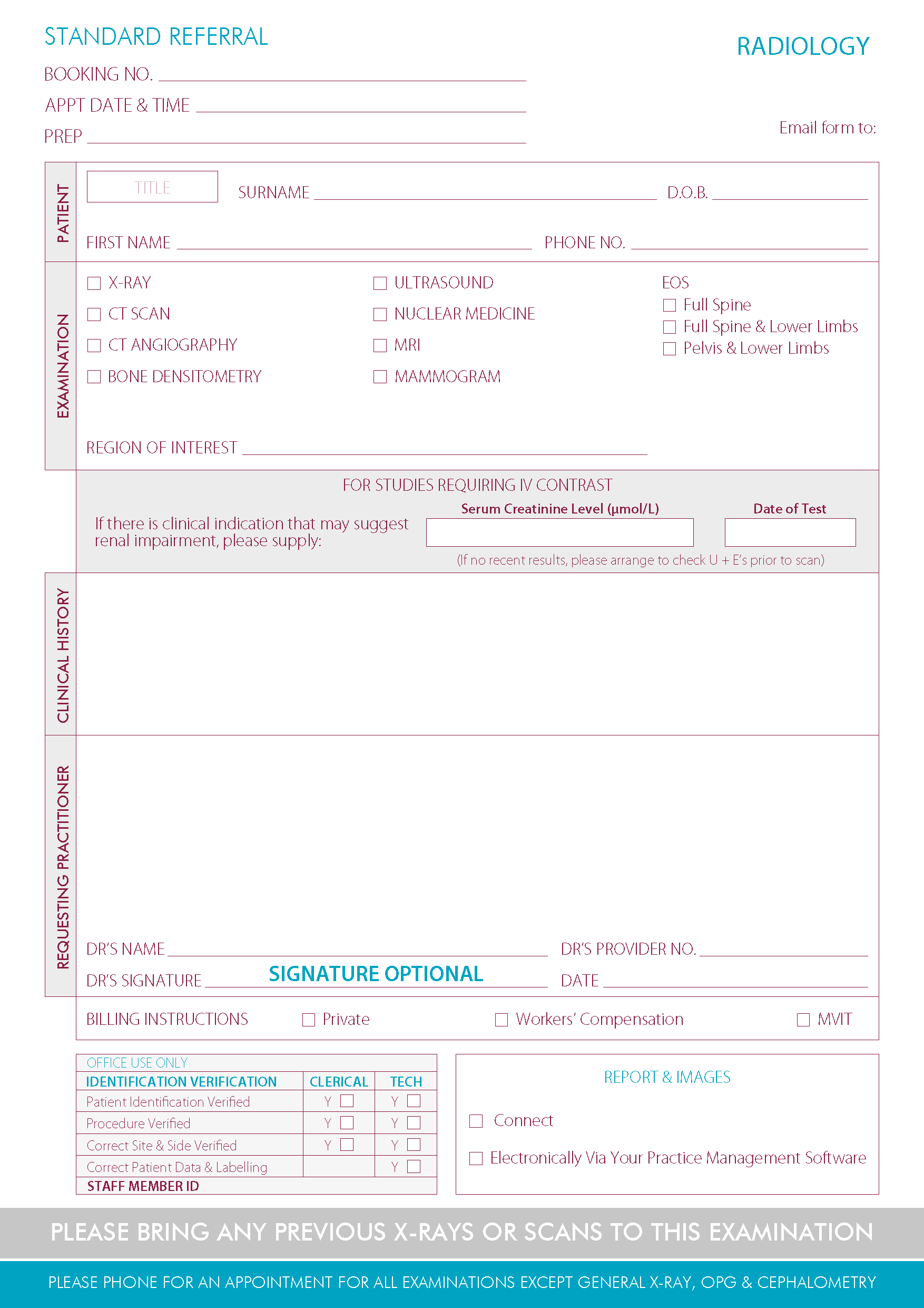 GP Referral Form Pads Printing Gold Coast