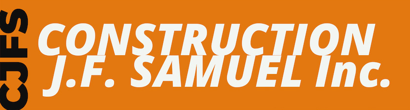 Un logo pour l';entreprise de construction jf samuel inc.