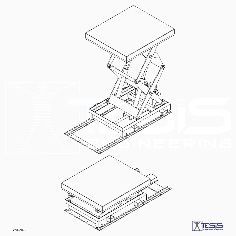 Self-propelled lift table