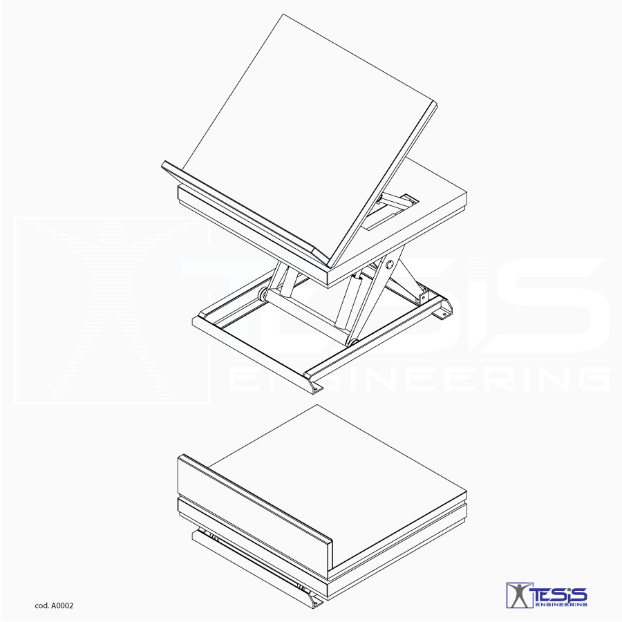 Tilt table, tilting lift table