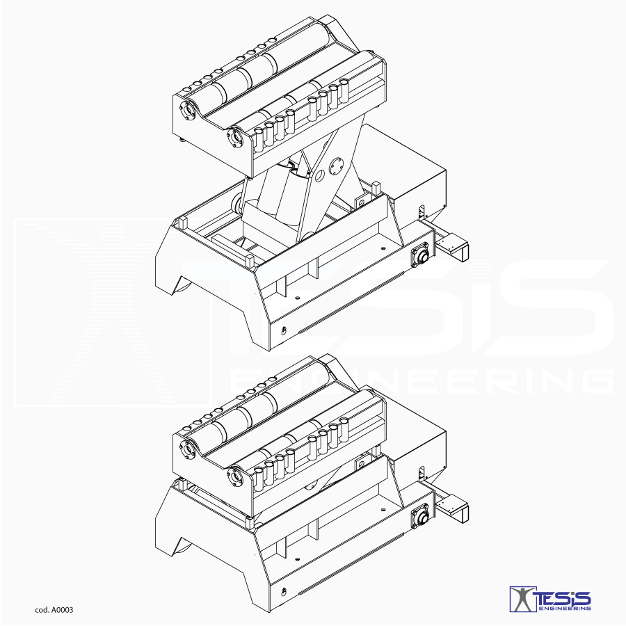 Self-propelled lift table, Coil transfer car with rollers