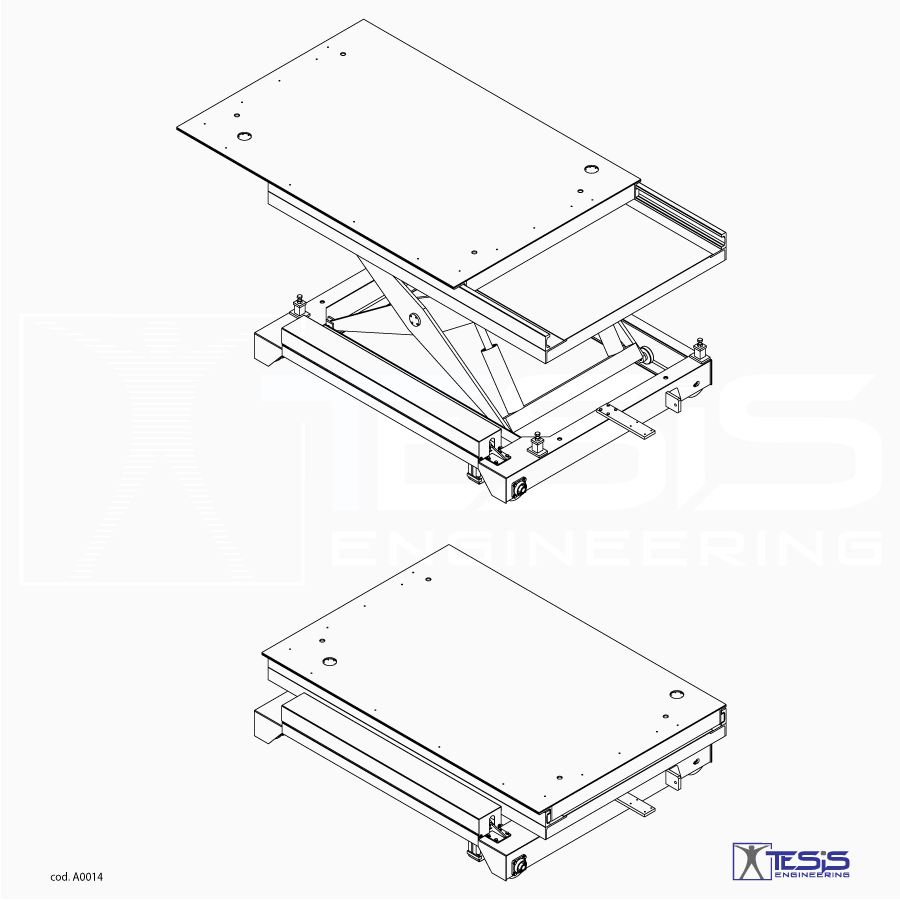 Shifting platform lift table, lift and shift table, shifting platform lift, self-propelled lift table, powered mobile lift table