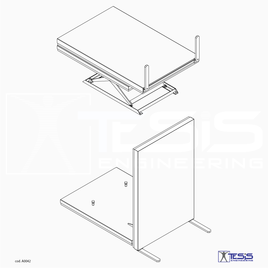tiltable lift, tilting table platform lift