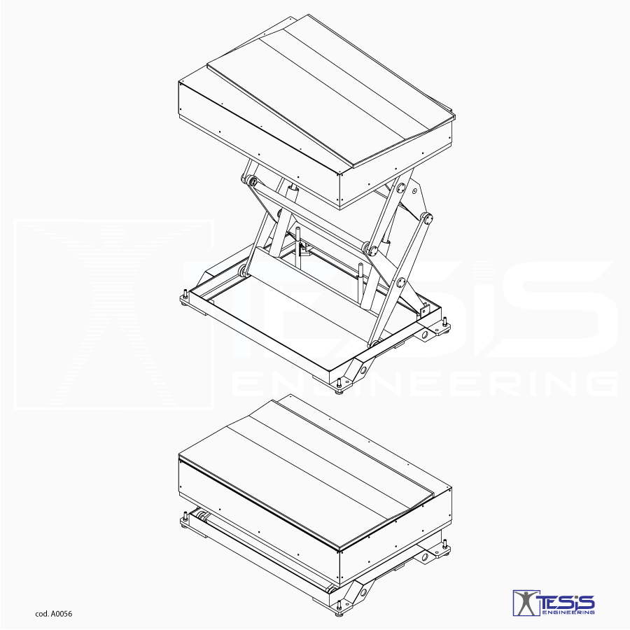 Coil and roll loading platform, paper roll handling equipment