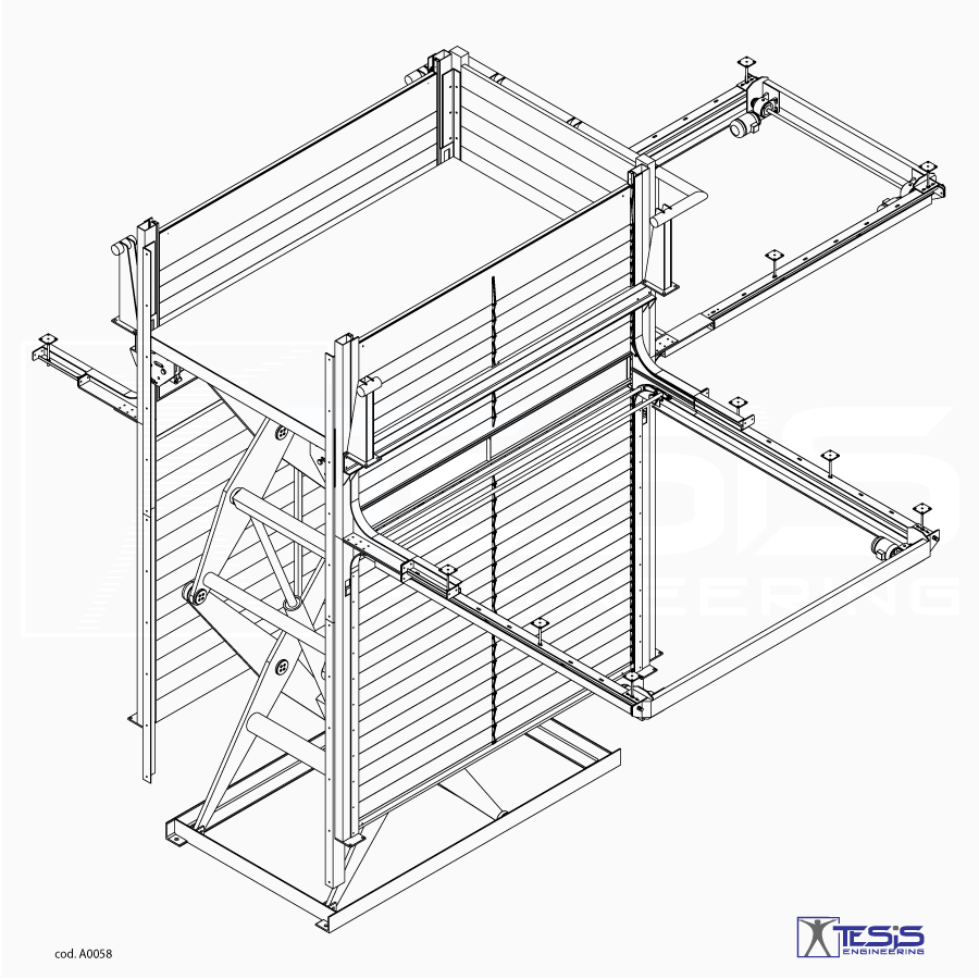 Scissor goods lift, goods platform lift, cargo lift, mezzanine platform lift