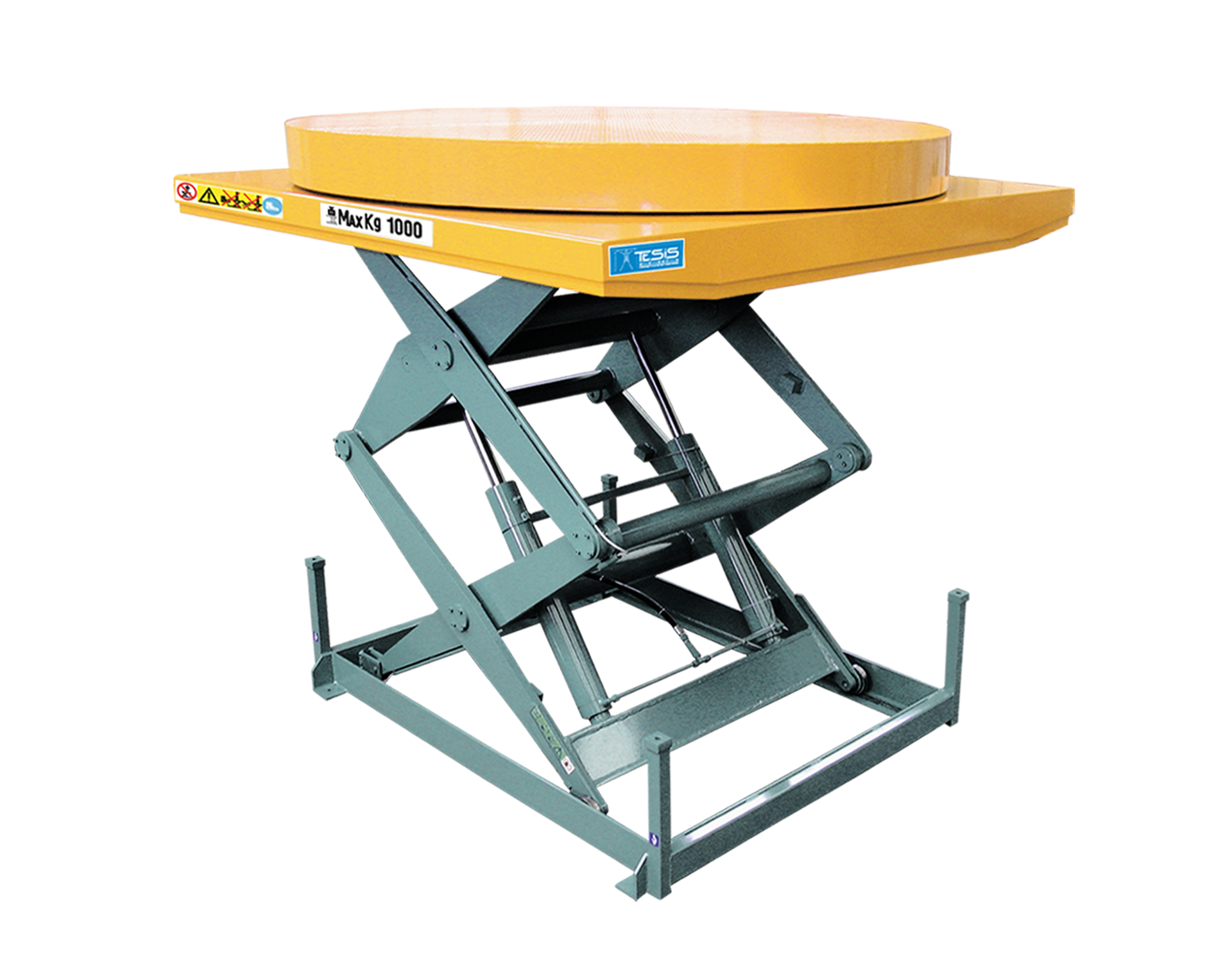 Lifting platform with turntable, turntable lift, scissor lift with turntable