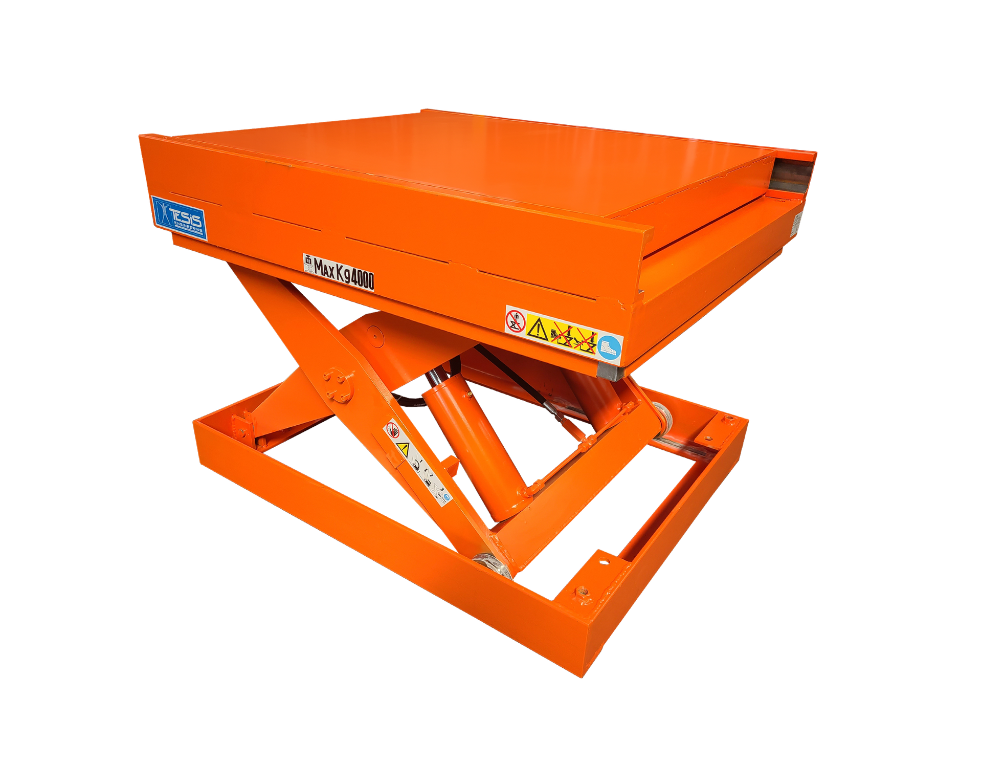 Platform lift with sliding table, lifting table with shifting top, scissor lift with moving platform top