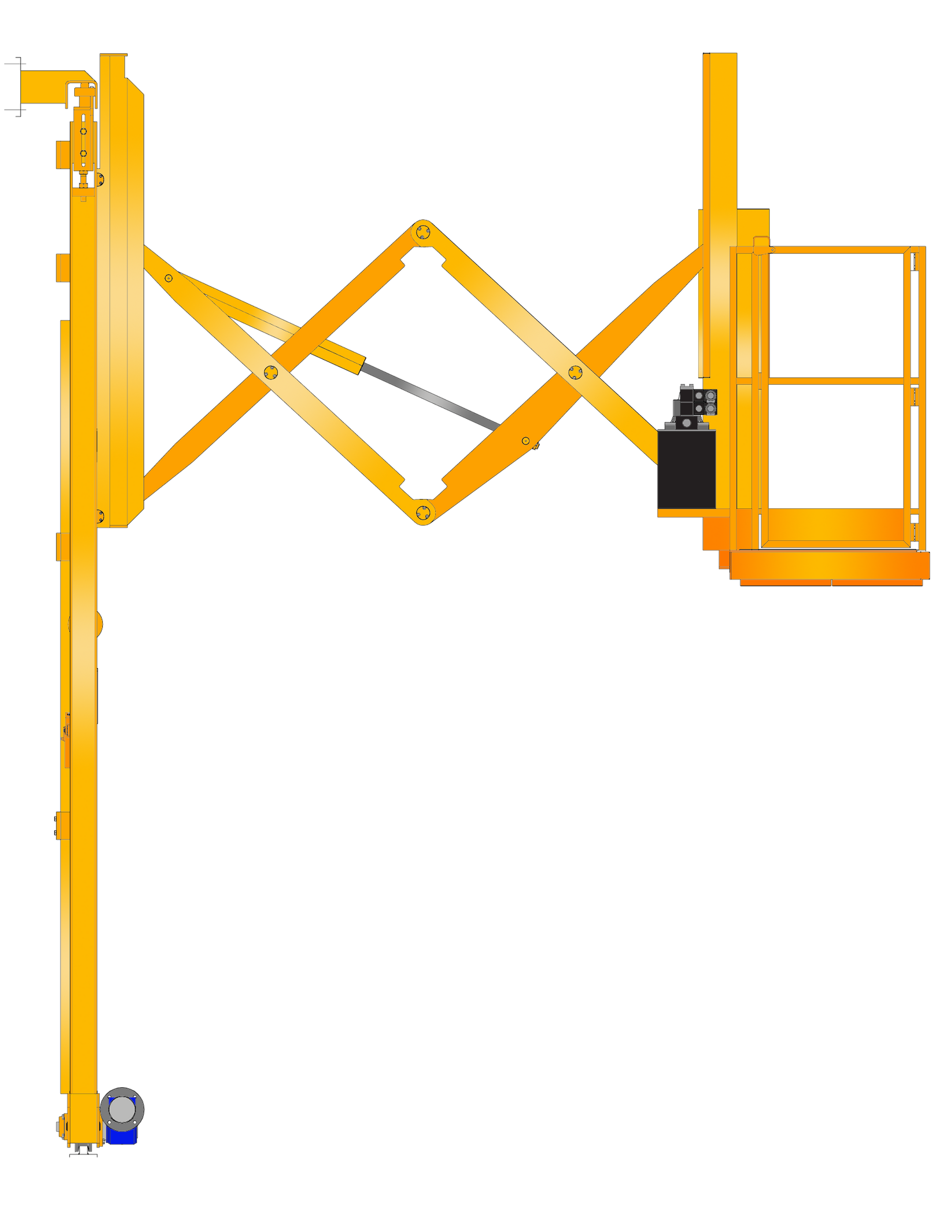 Wall mounted mobile 3-axis work platform