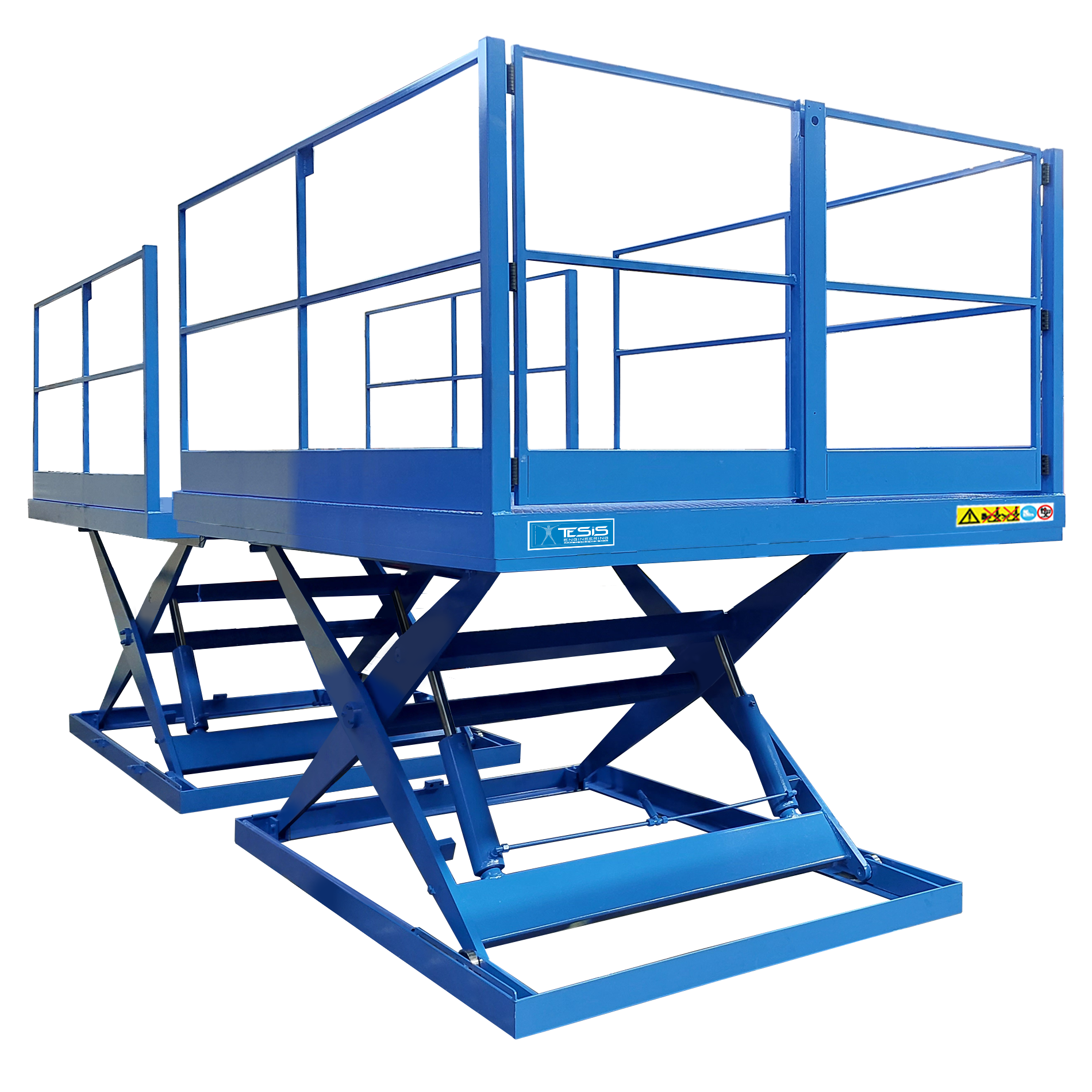 Lift tables for truck loading, loading & unloading scissor lift platforms, loading dock lifting tables, elevating worker platforms, work platforms, worker lift tables, worker platform lifts, industrial elevators, goods lifts