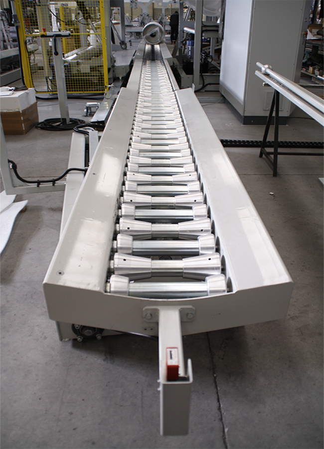 Custom engineered handling line for rolls, rolls reels and coils handling equipment