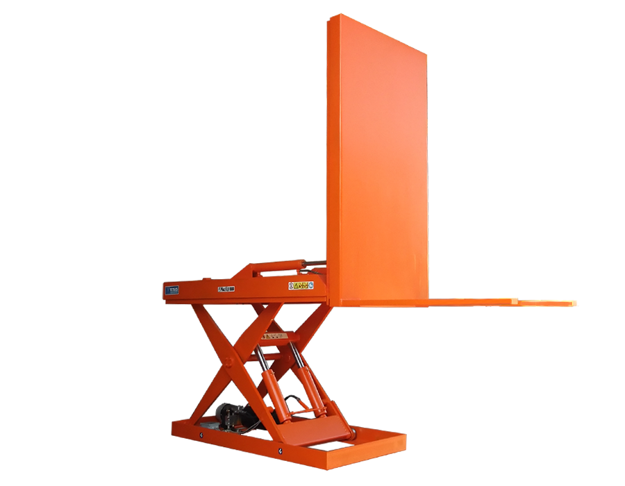 Lifting platform with fork tiltable, tilting lift table with forks, scissor lift & tilt table with forks