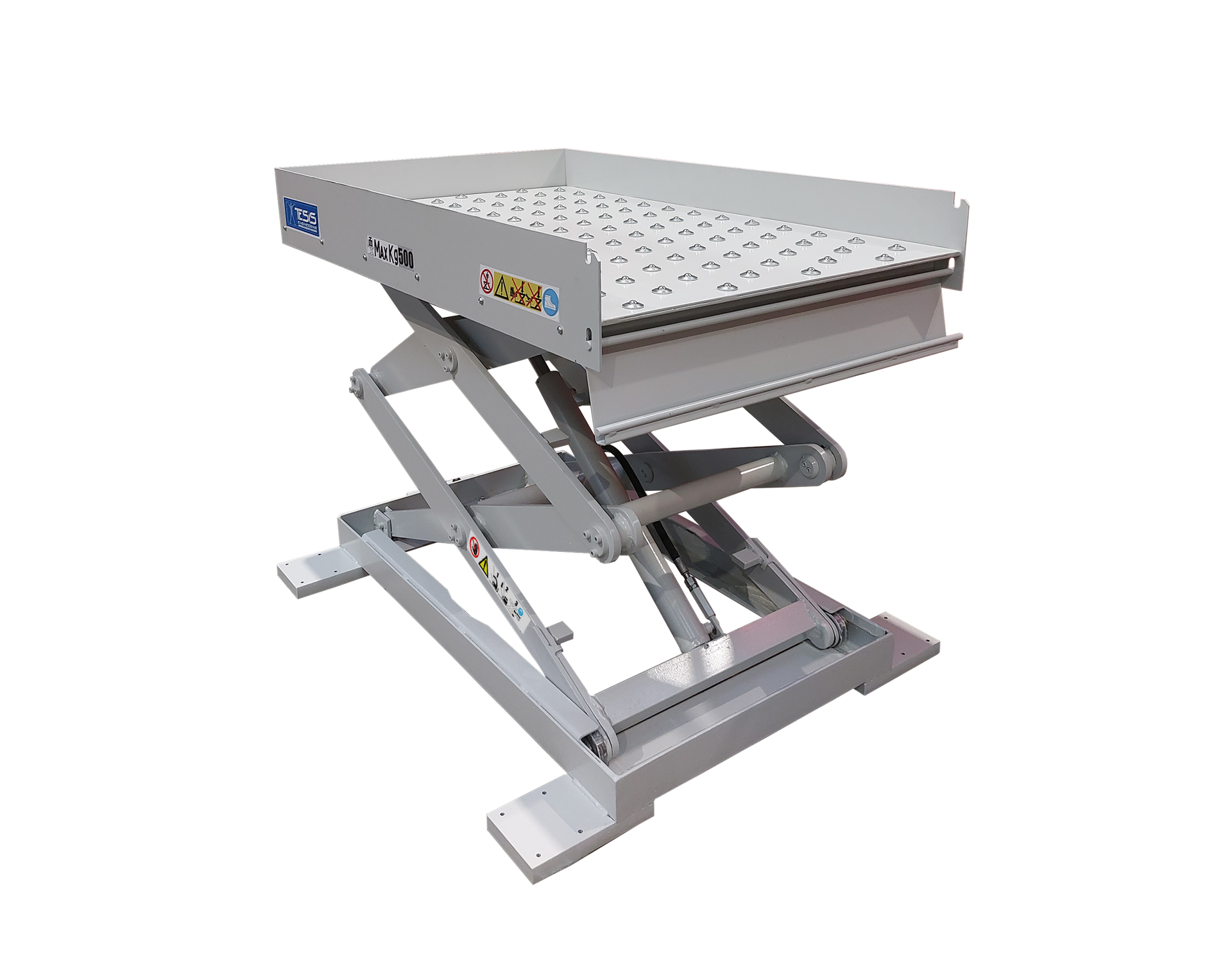 Ball transfer conveyor lift table, scissor lift table with ball transfer top, roller ball lift