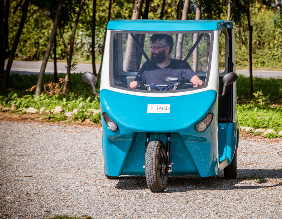 Custome engineered electric three-wheeler vehicle (tuk tuk)