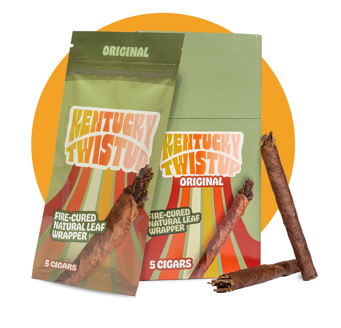 A bag of kentucky twistup original cigars
