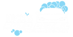 Nick's Auto Detail Logo White