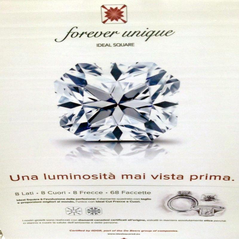pubblicità diamanti