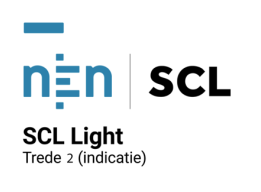 Een blauw-wit logo voor tuv nord nederland bv