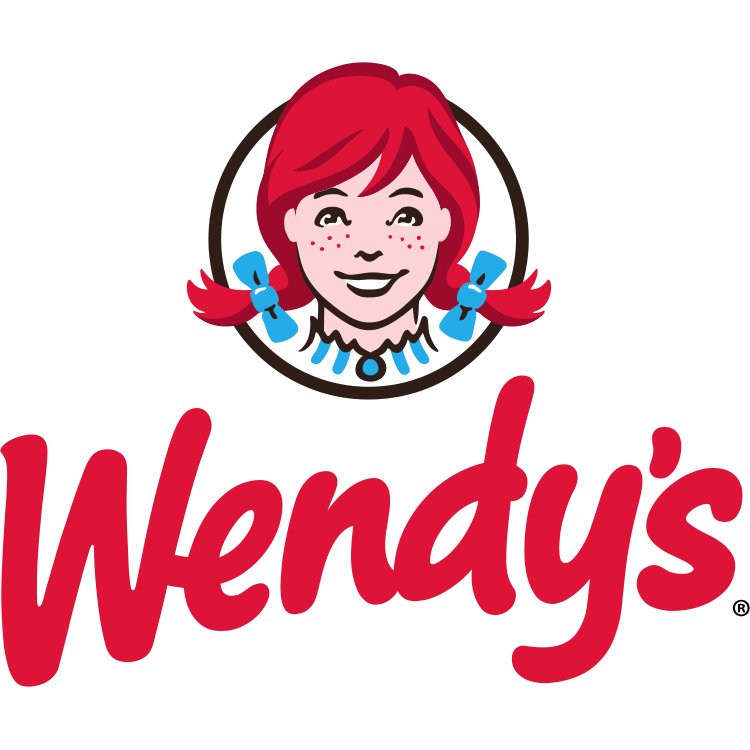 The logo for wendy 's shows a girl with red hair and freckles