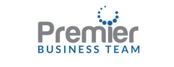 The premier business team logo is shown on a white background
