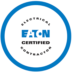 A logo for an eaton certified contractor