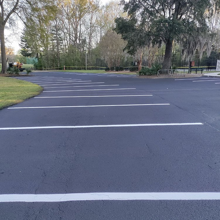 charleston parking lot line striping