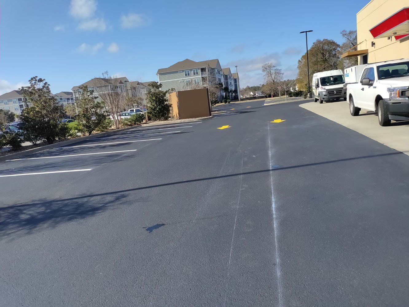 parking lot paving and line striping