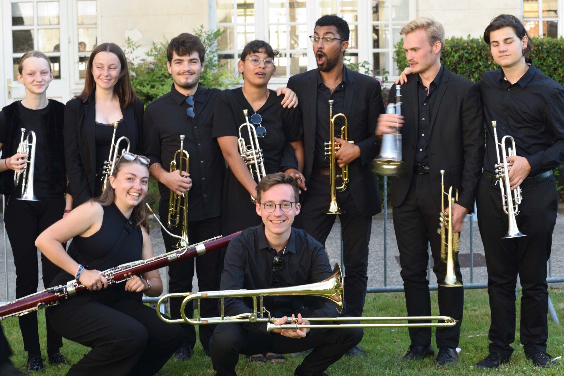 Pupitre de trompettes + basson + trombone