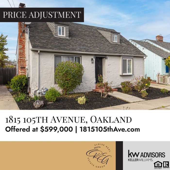 An ad for a house in oakland that is still available with a reduced price