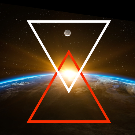 Maan zon en aarde op één lijn. Ze weker met elkaar samen. 