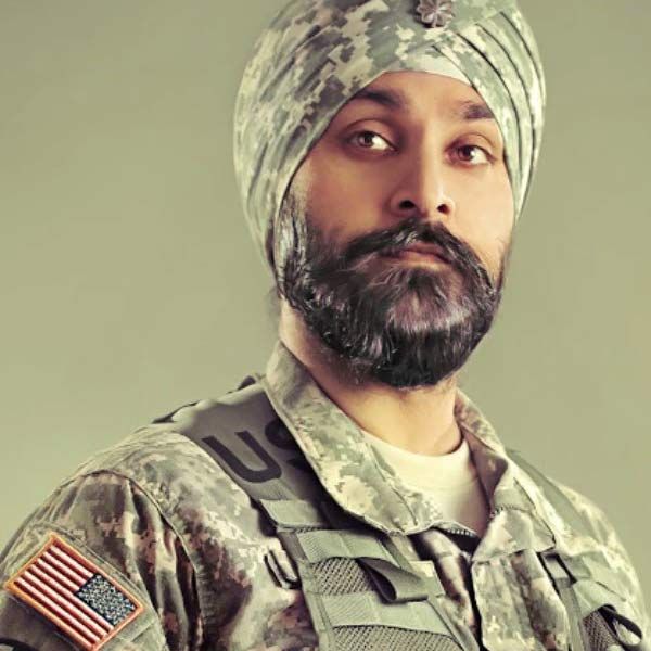 Dr Kamal Kalsi wearing a US Army uniform.