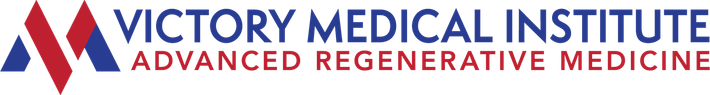The logo for Victory Medical Institute, advanced regenerative medical care
